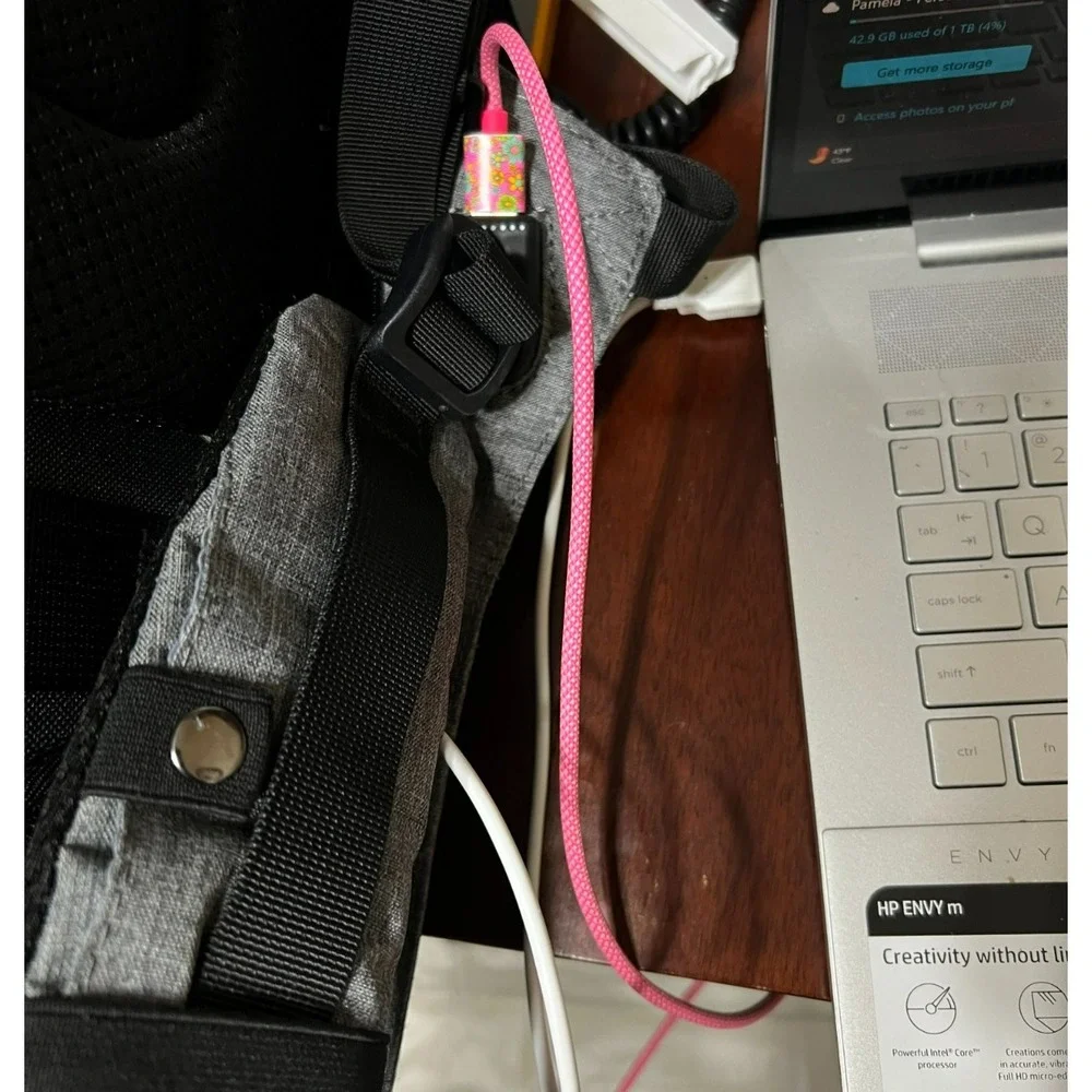 Kopack Laptop Backpack USB Charging Port Anti-Theft‎ Grey Travel Work Bag